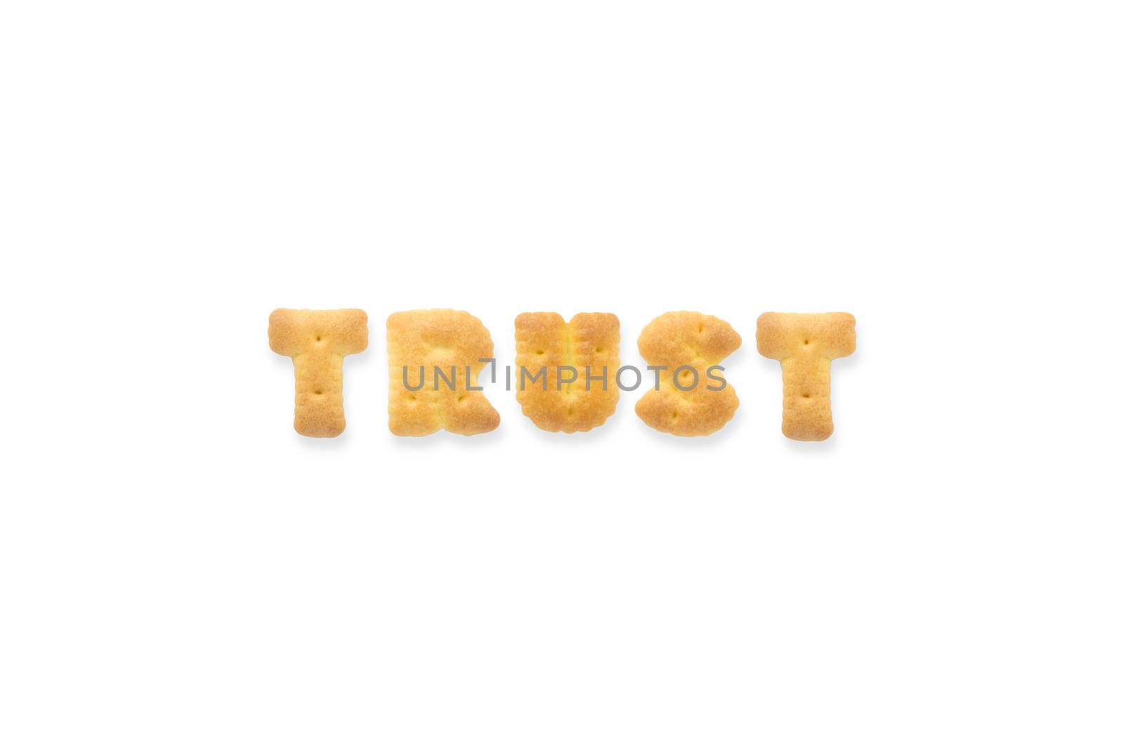 The Letter Word TRUST Alphabet  Cookie Crackers by vinnstock