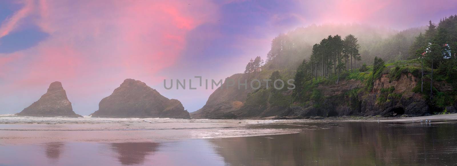 Heceta Head Lighthouse State Park Panorama by jpldesigns