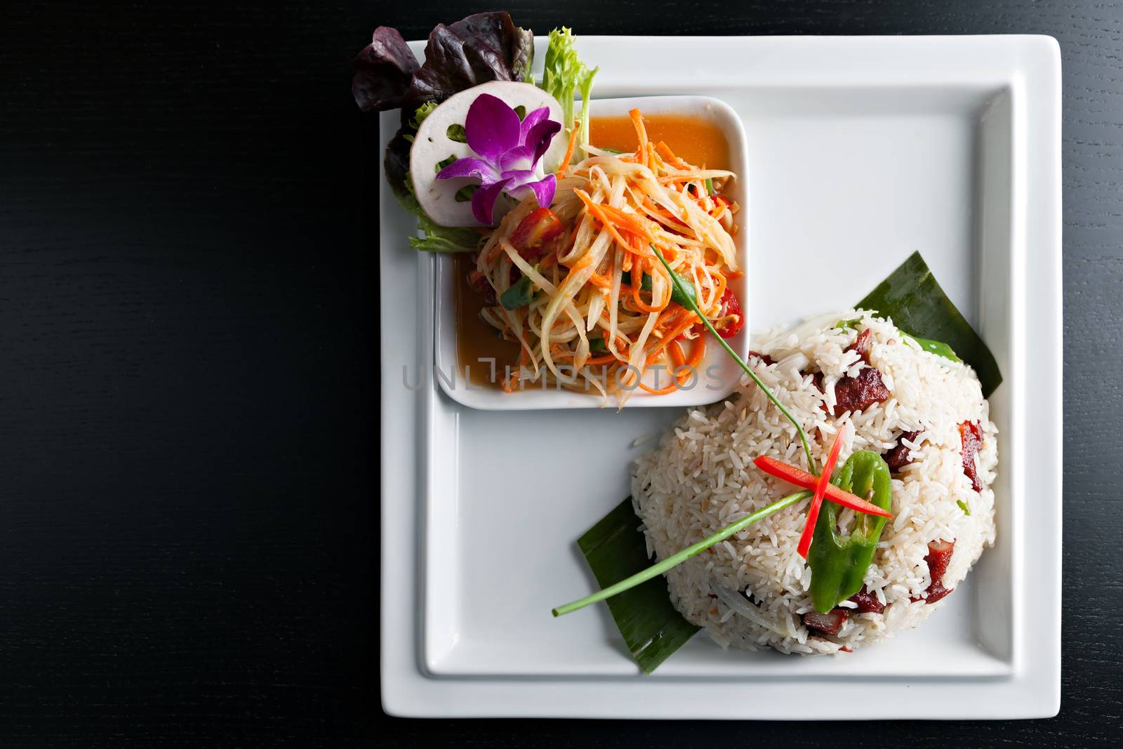 Thai Pork and Rice by graficallyminded