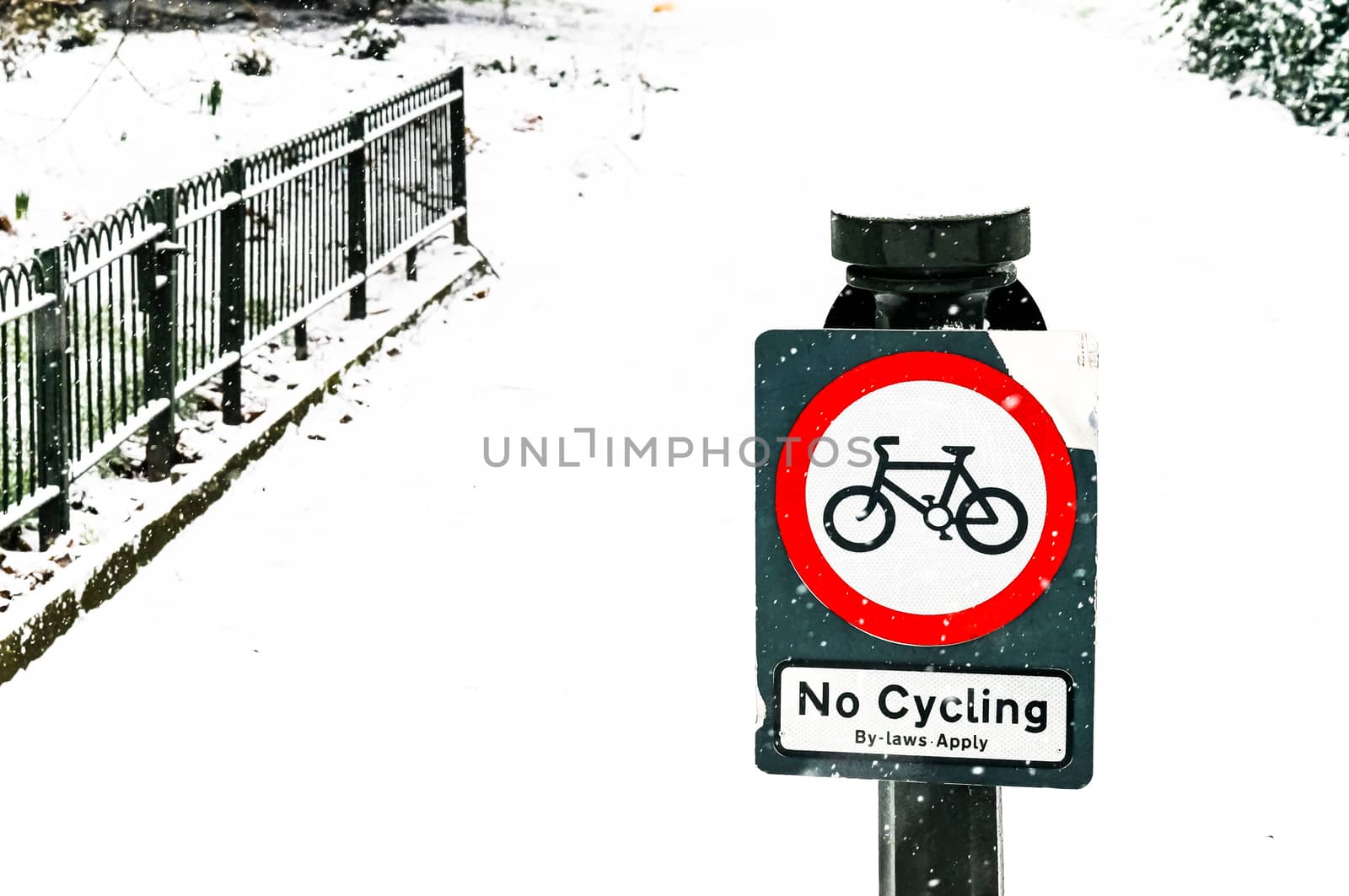 No Cycling Sign by PhotoLondonUK