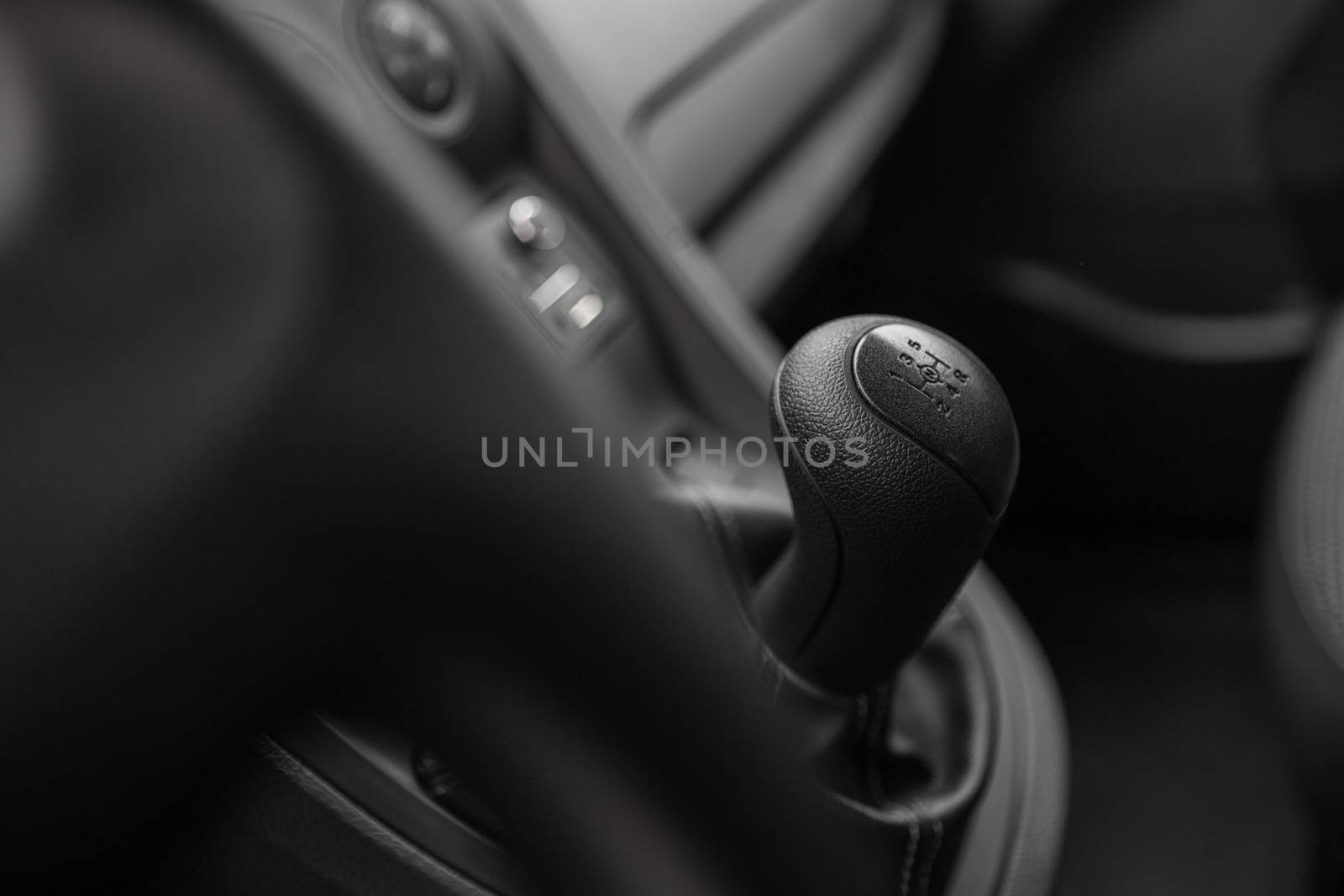 Closeup photo of car interiors. Shallow DOF