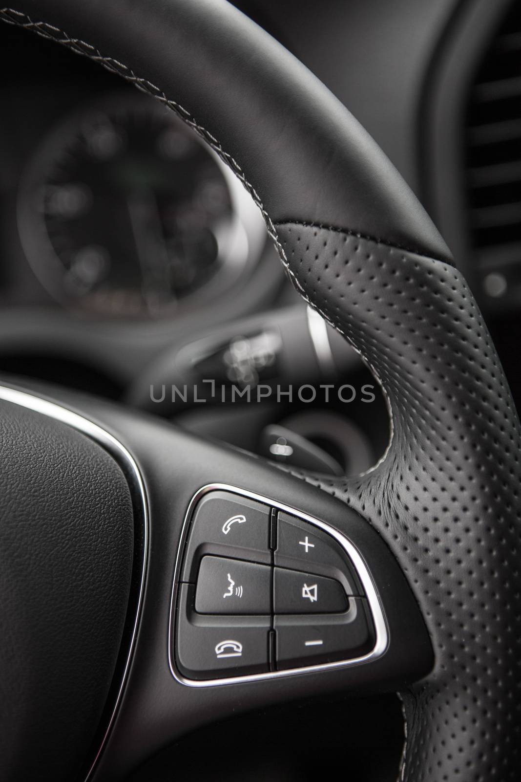 Closeup photo of car interiors. Shallow DOF