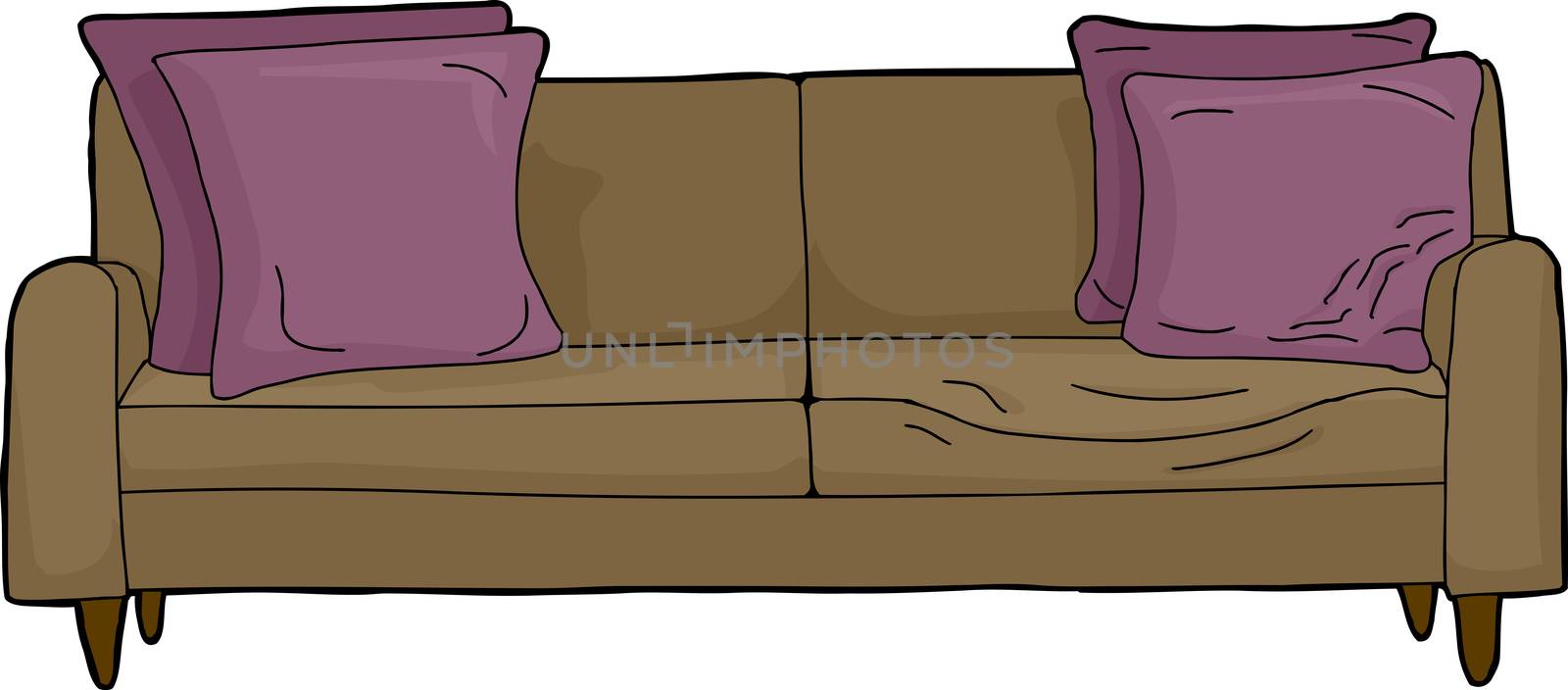 Loveseat with Invsible Person by TheBlackRhino