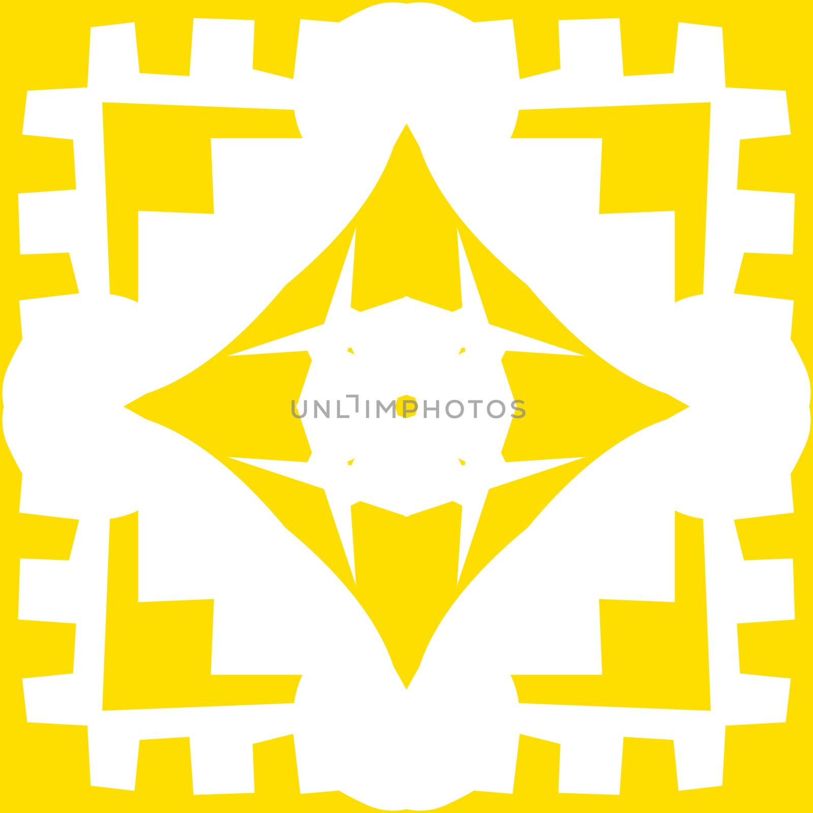 Repeating yellow square and diamond shape background pattern
