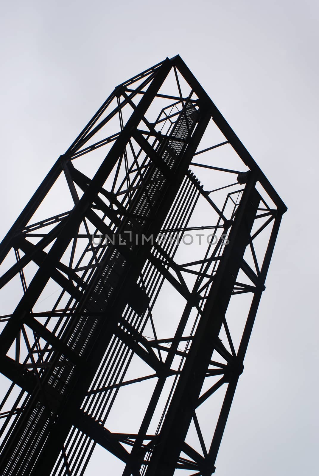 Photograph of an industrial structure
