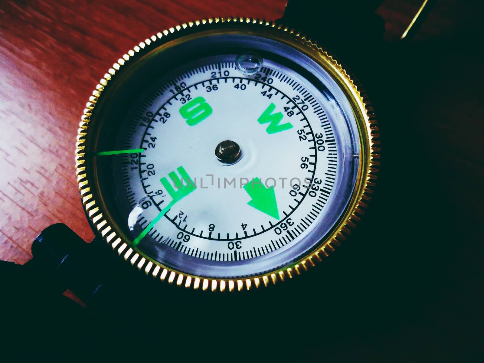 Photograph of a compass
