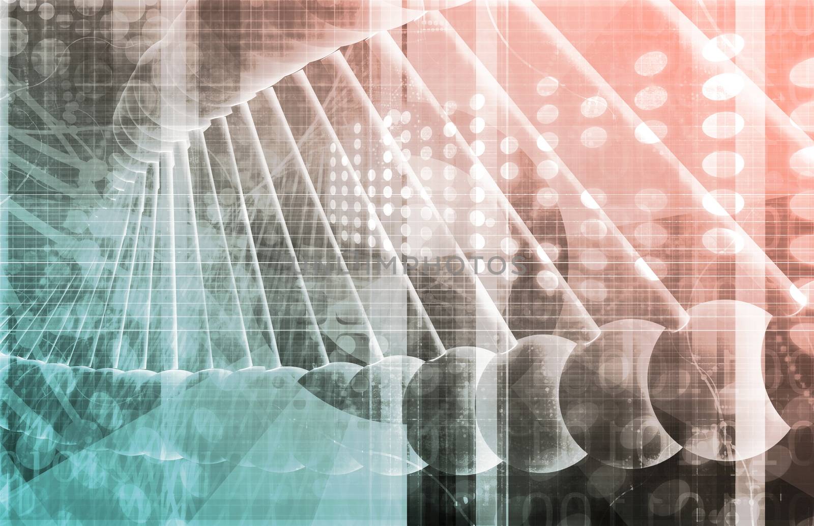 Medical Genetics or Genetic DNA Abstract Image