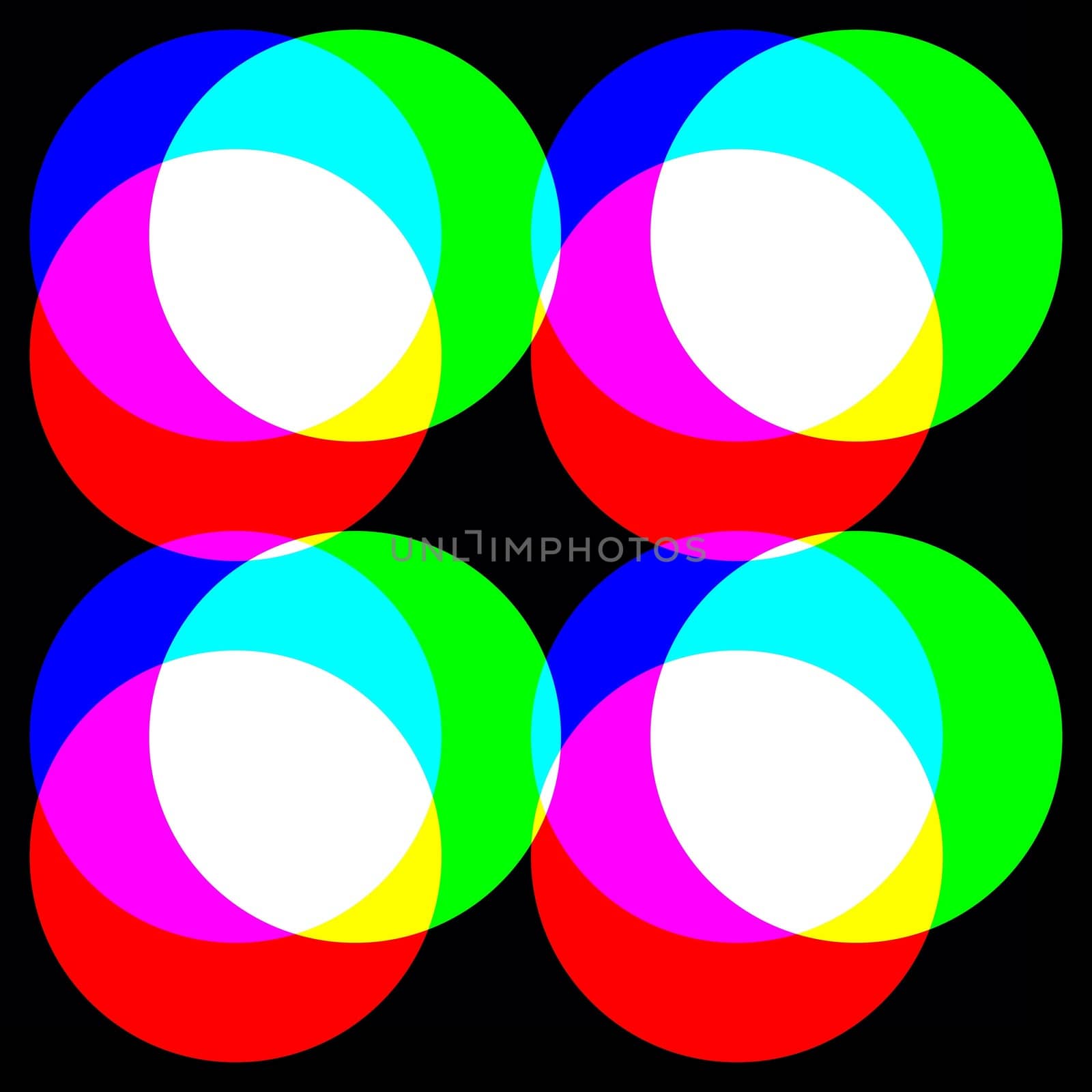 Digital computer graphic - abstraction background with a circles in a bright colors for design.