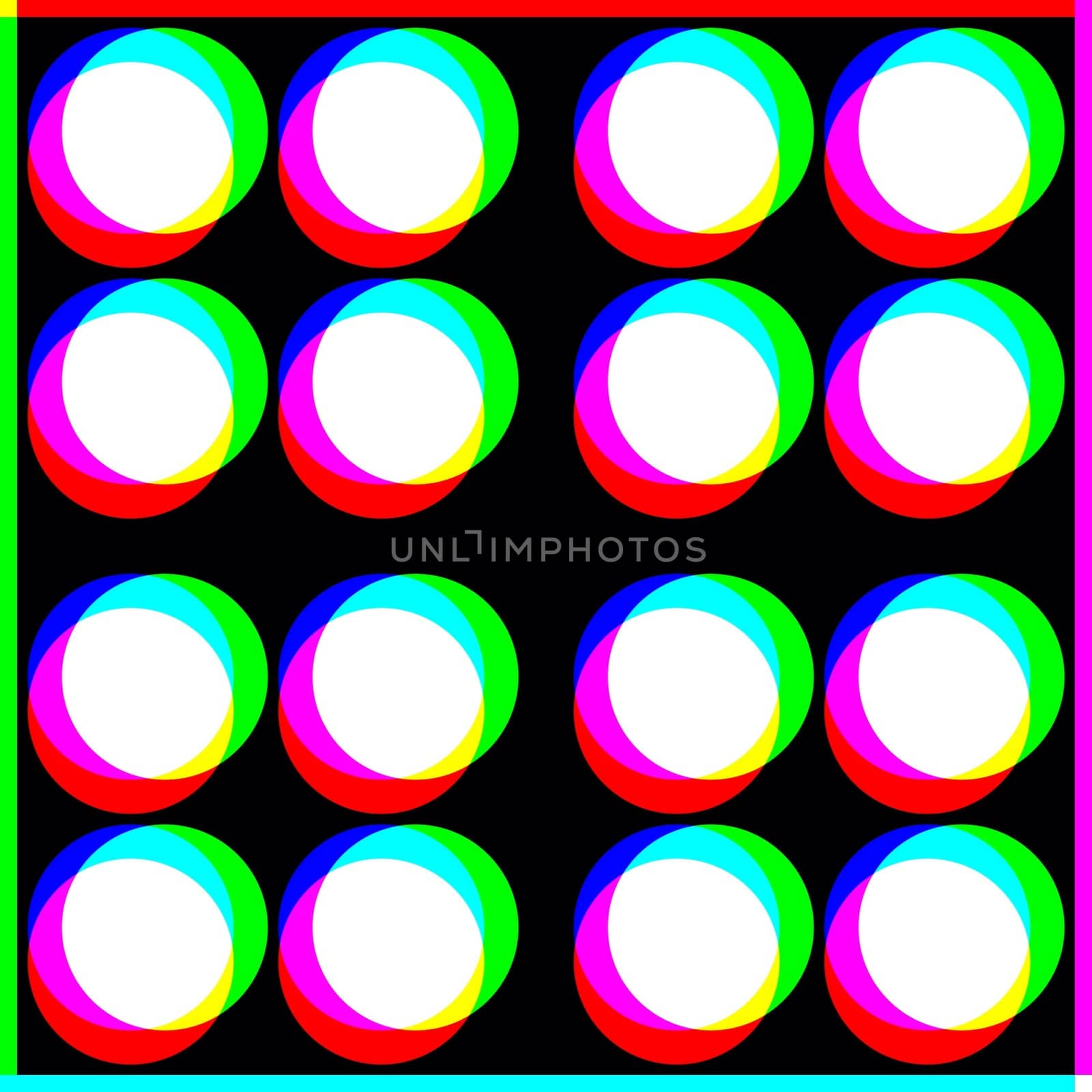 Digital computer graphic - abstraction background with a circles in a bright colors for design.