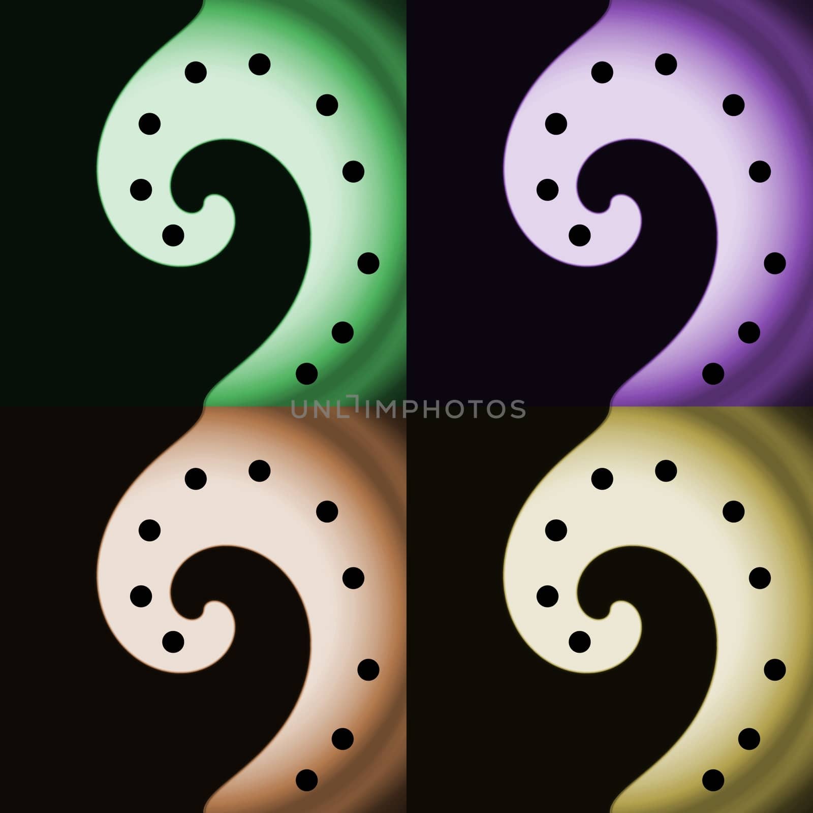Digital computer graphic - decorative baclground with abstraction spiral for design.