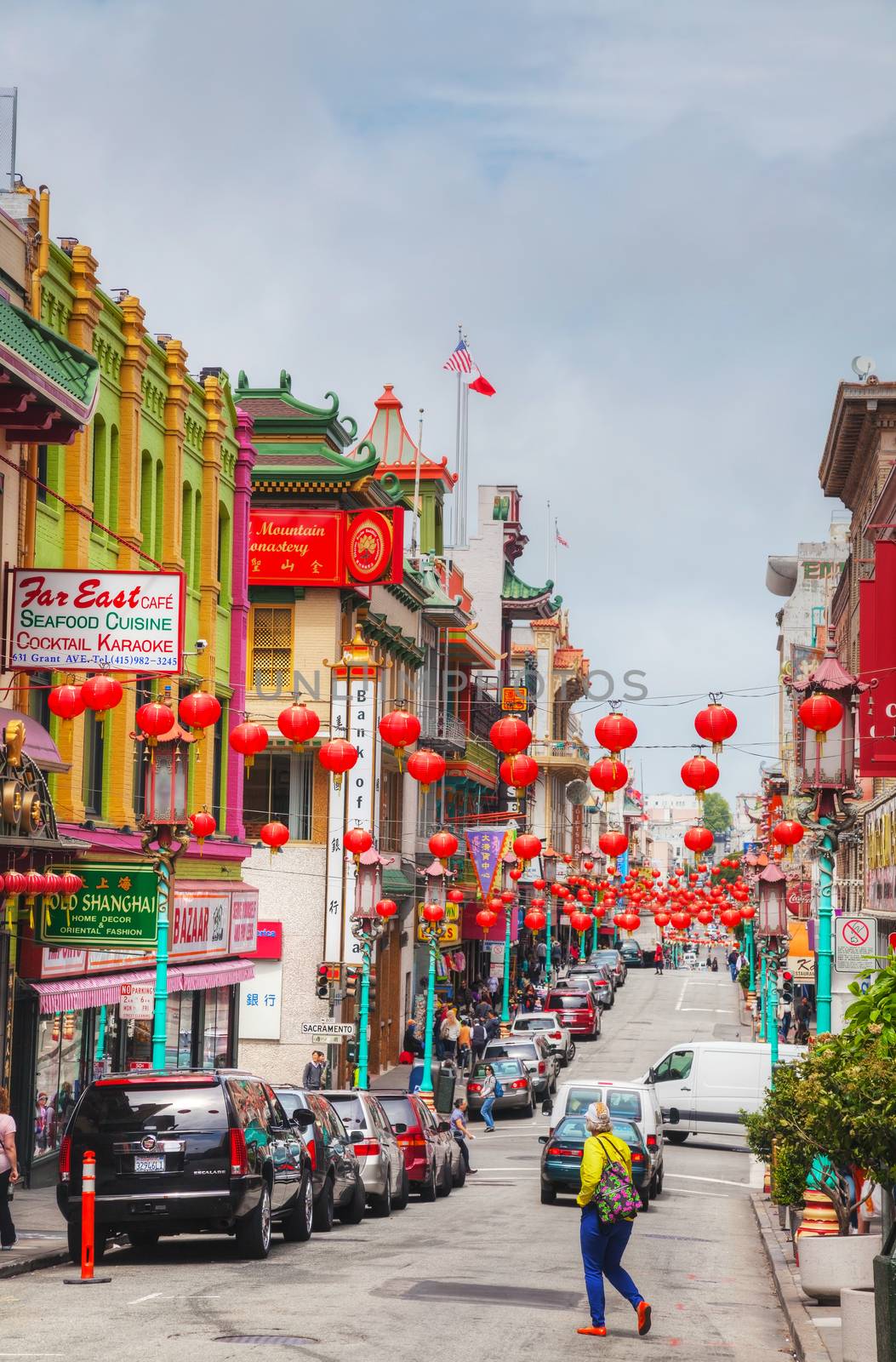 China town main street in San Francisco by AndreyKr