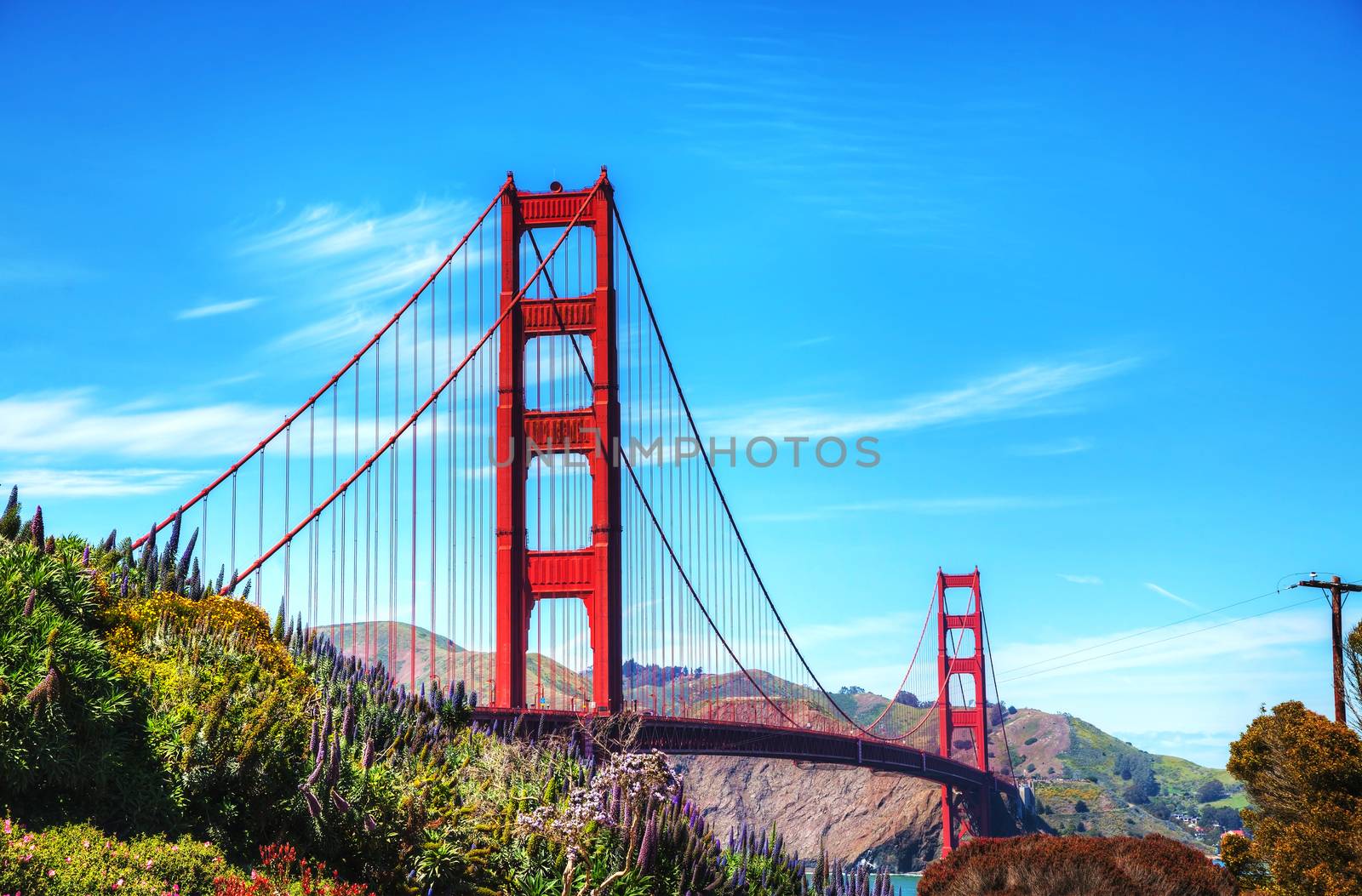 Famous Golden Gate bridge in San Francisco by AndreyKr