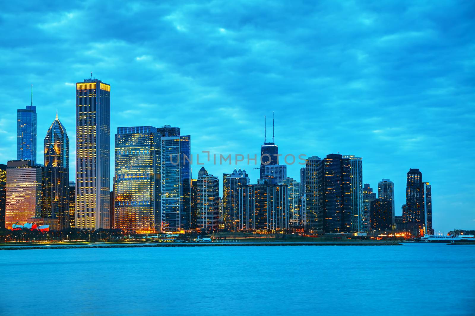 Chicago downtown cityscape by AndreyKr