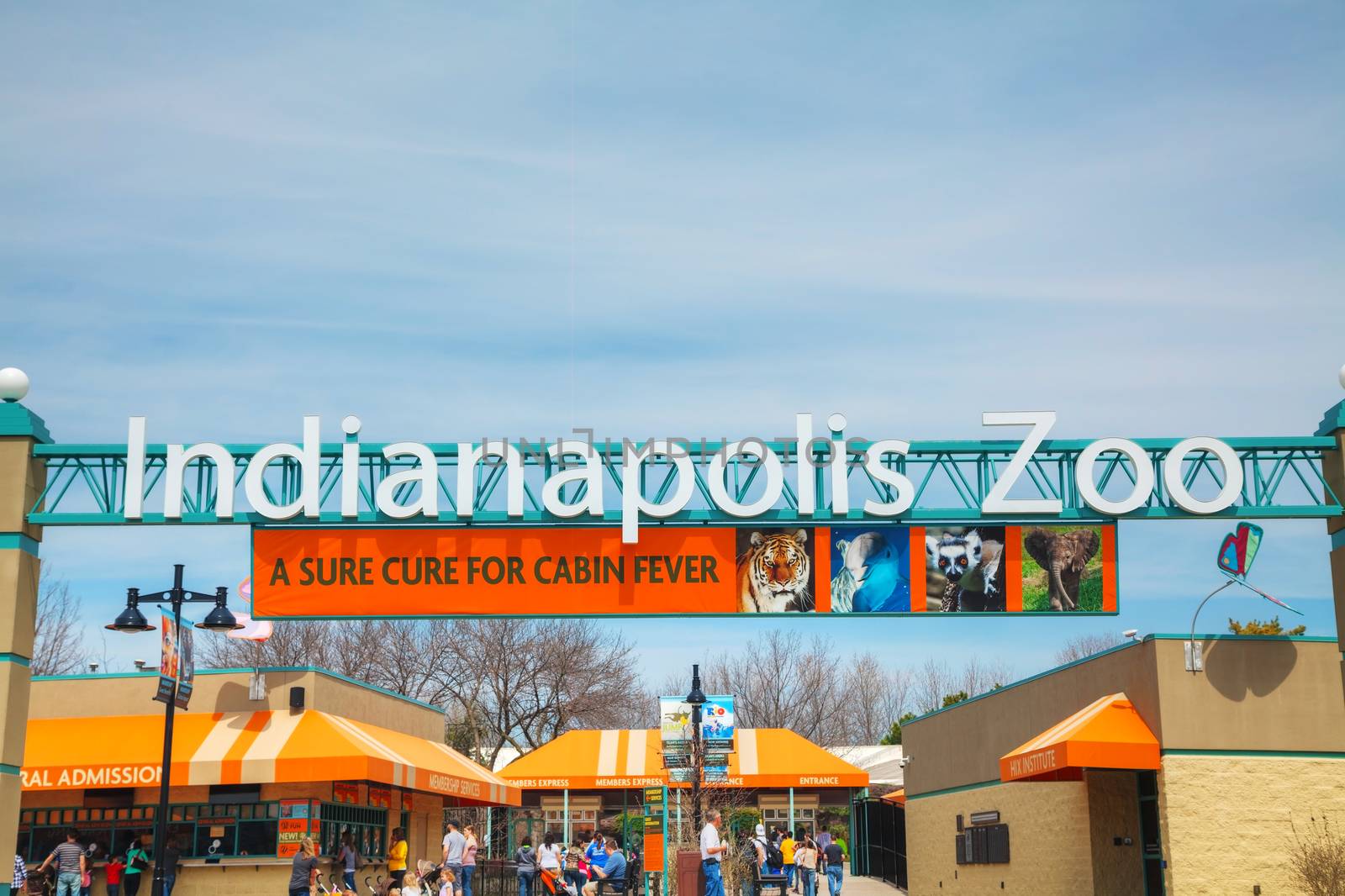 Entrance to the Indianapolis Zoo by AndreyKr