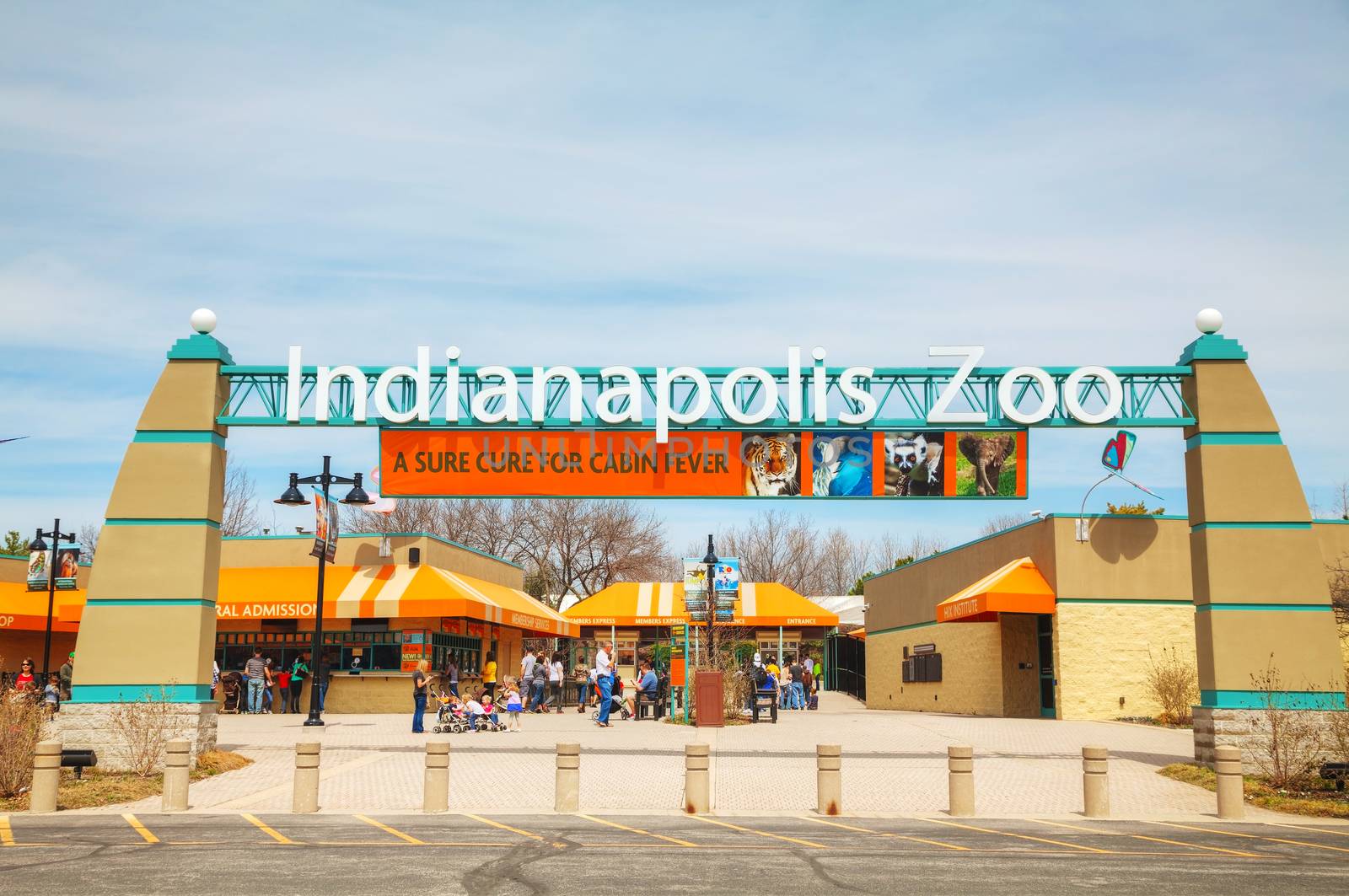 Entrance to the Indianapolis Zoo by AndreyKr