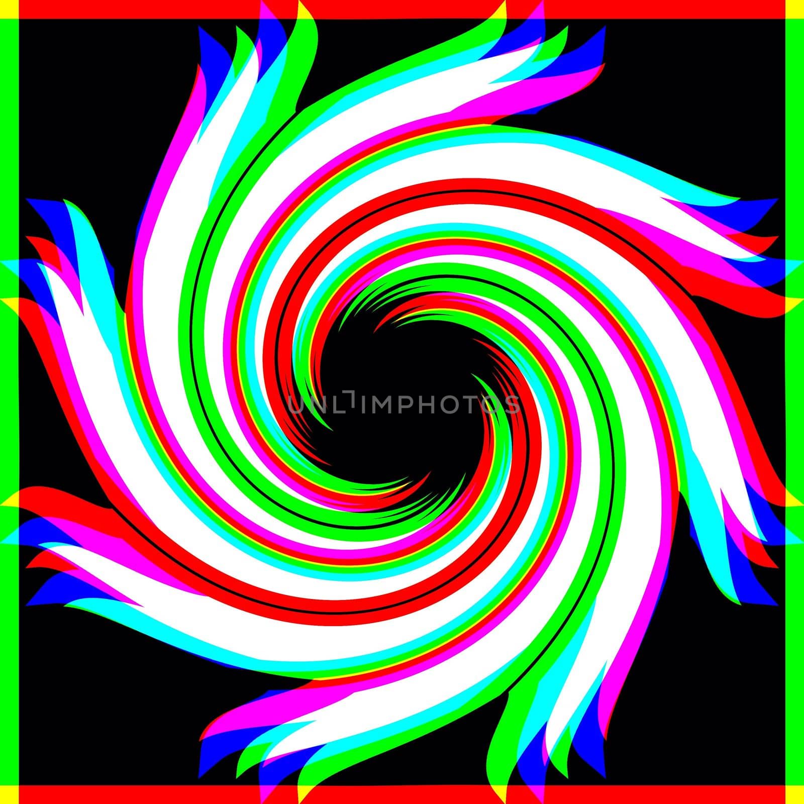 Digital computer graphic - decorative baclground with abstraction spiral for design.