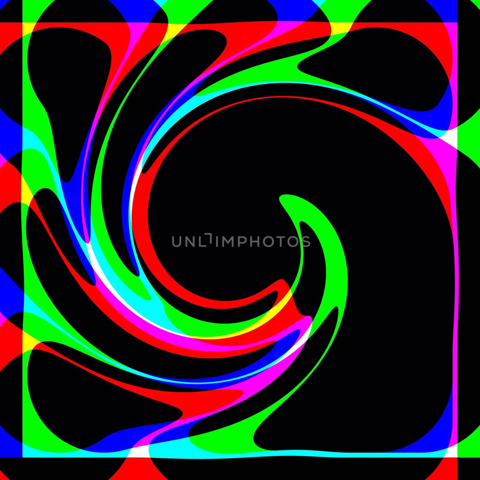 Digital computer graphic - decorative background with abstraction spiral for design.