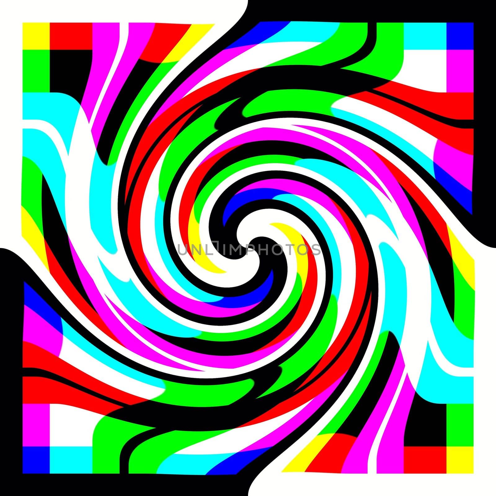 Digital computer graphic - decorative baclground with abstraction spiral for design.