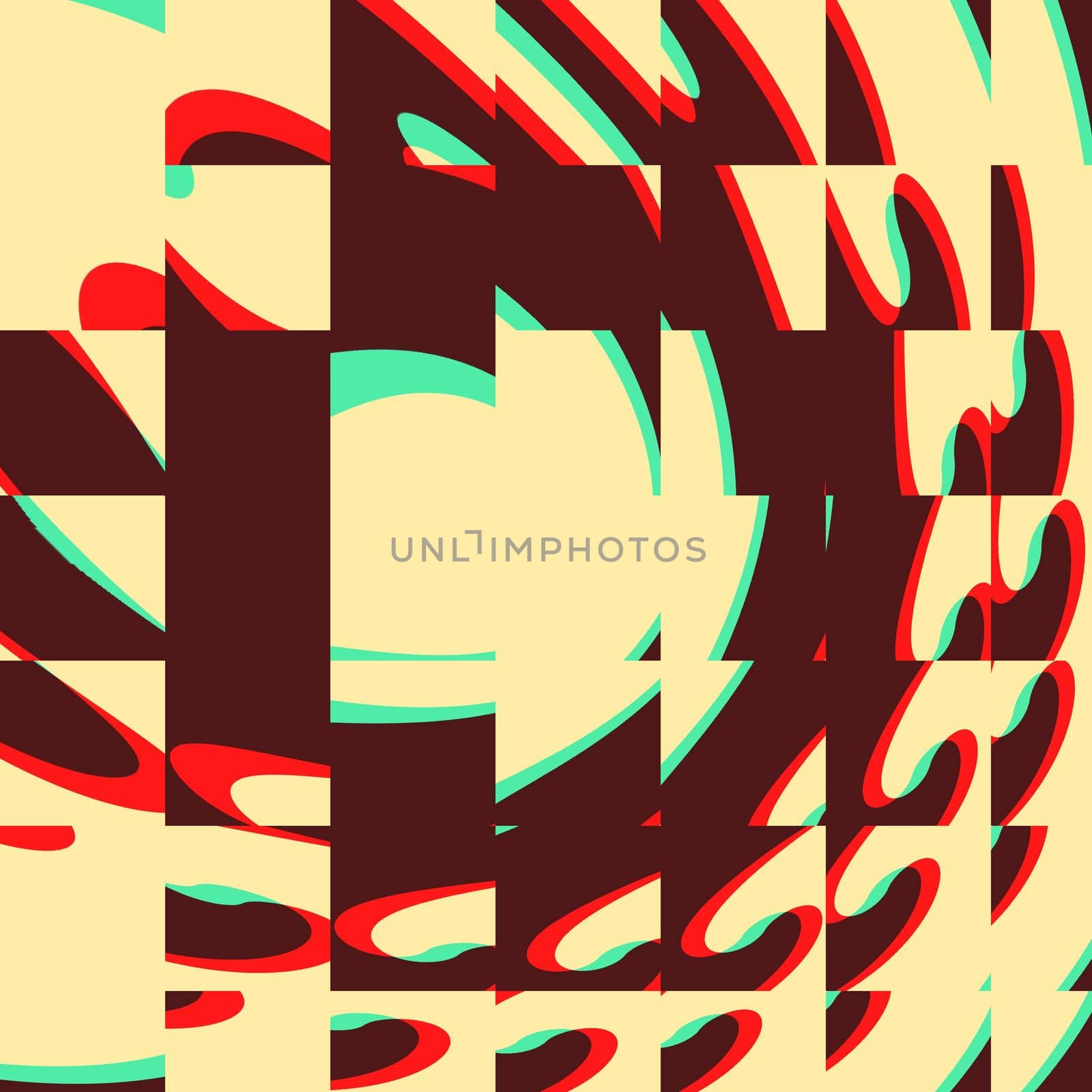 Digital computer graphic - decorative background with abstraction pattern for design.