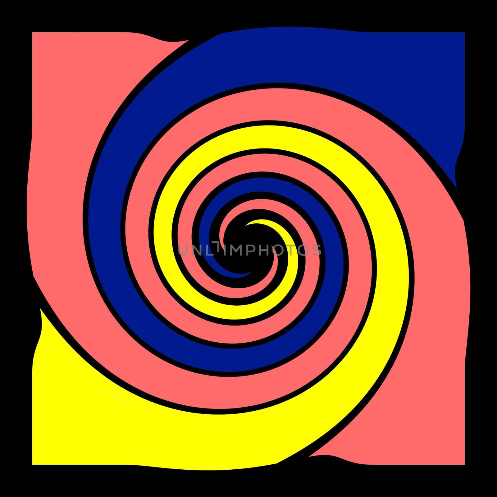 Digital computer graphic - decorative background with abstraction spiral for design.