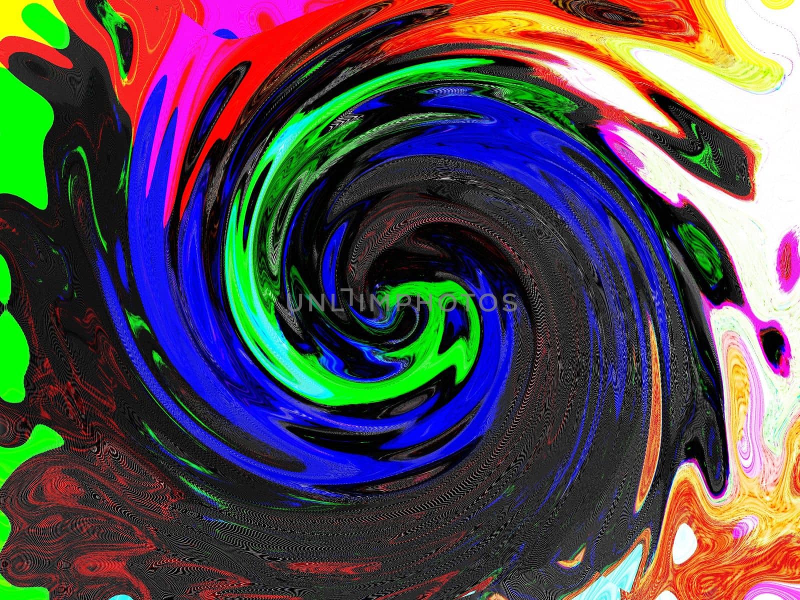 Digital computer graphic - decorative baclground with abstraction spiral for design.
