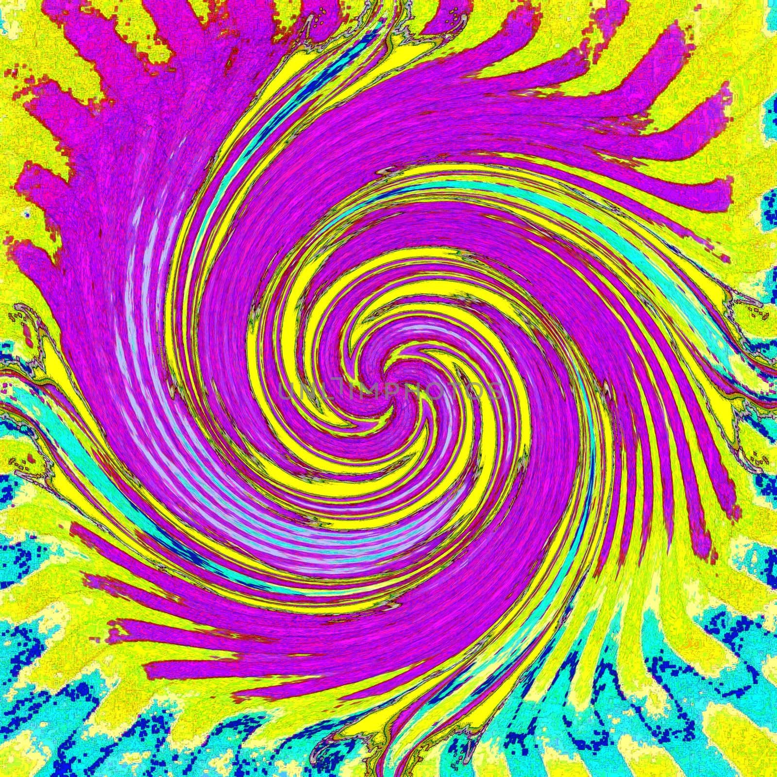 Digital computer graphic - decorative baclground with abstraction spiral for design.