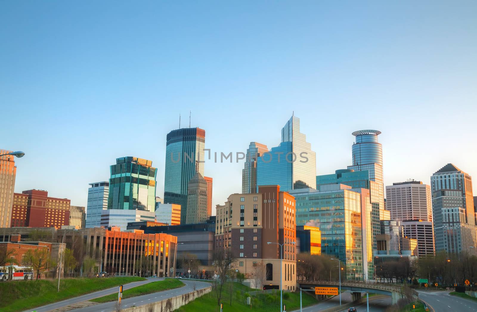 Downtown Minneapolis, Minnesota in the morning