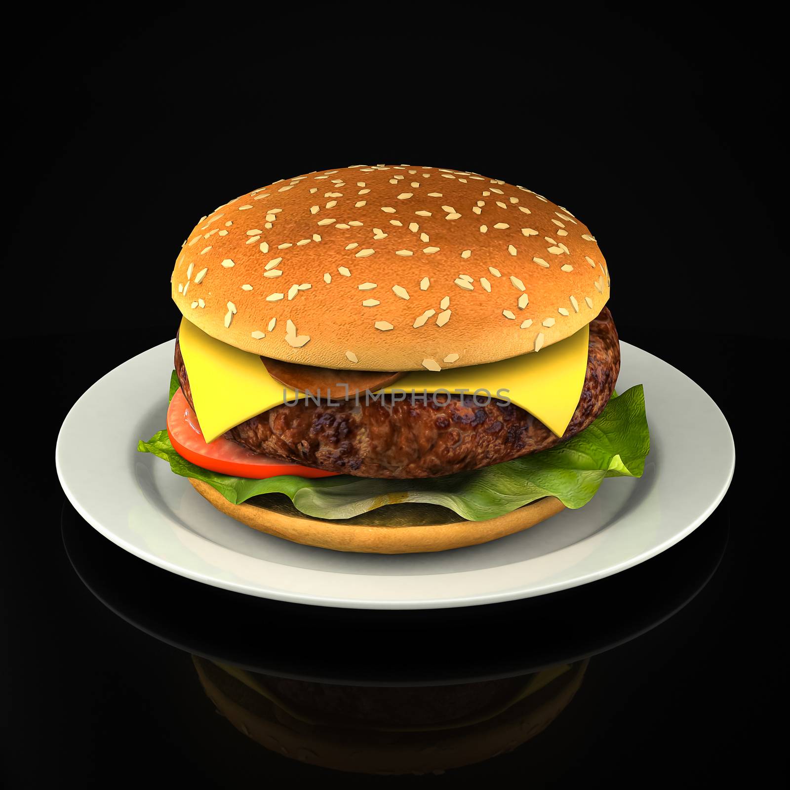Big hamburger by mrgarry