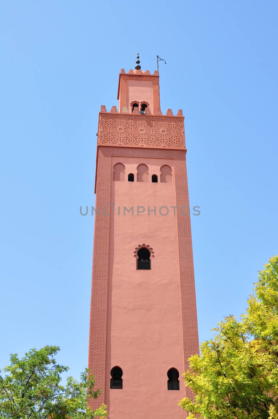 marrakech city morocco Hassan II Minaret landmark architecture