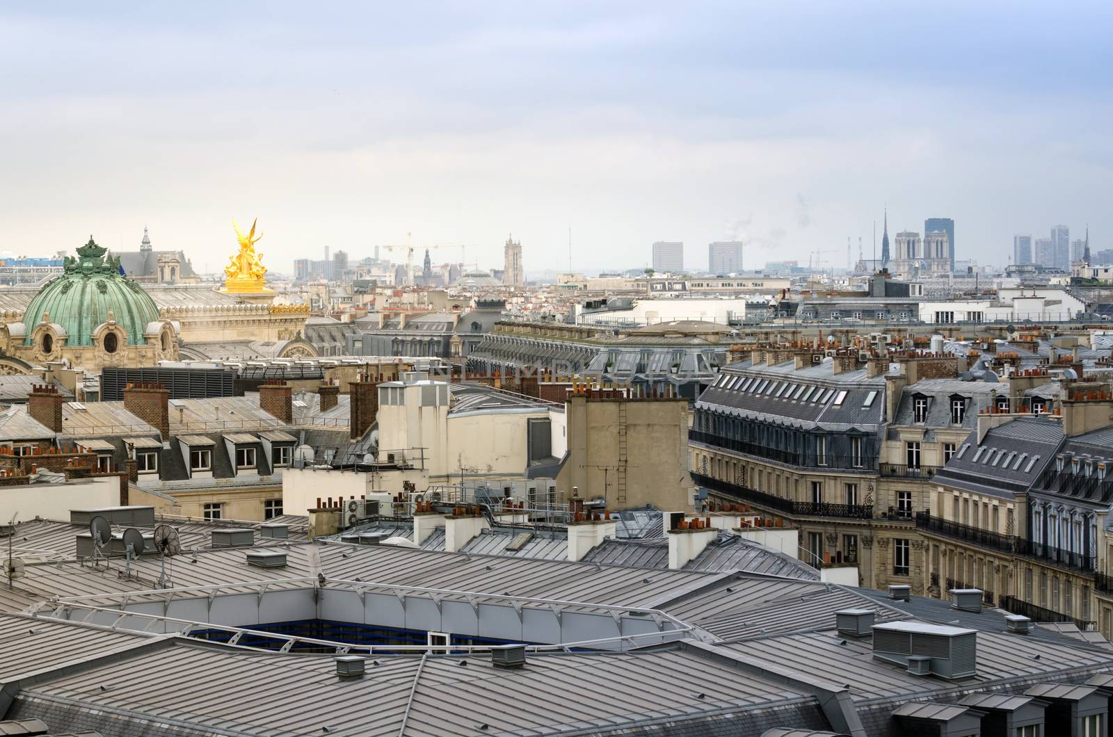 Beautiful Parisian skyline by siraanamwong