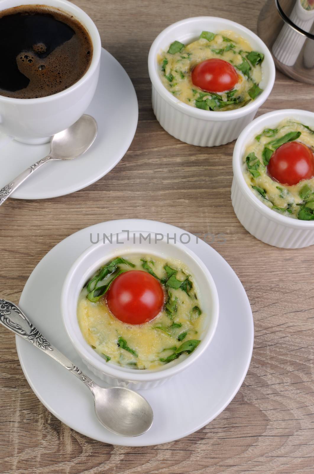 Omelet with spinach and cheese by Apolonia