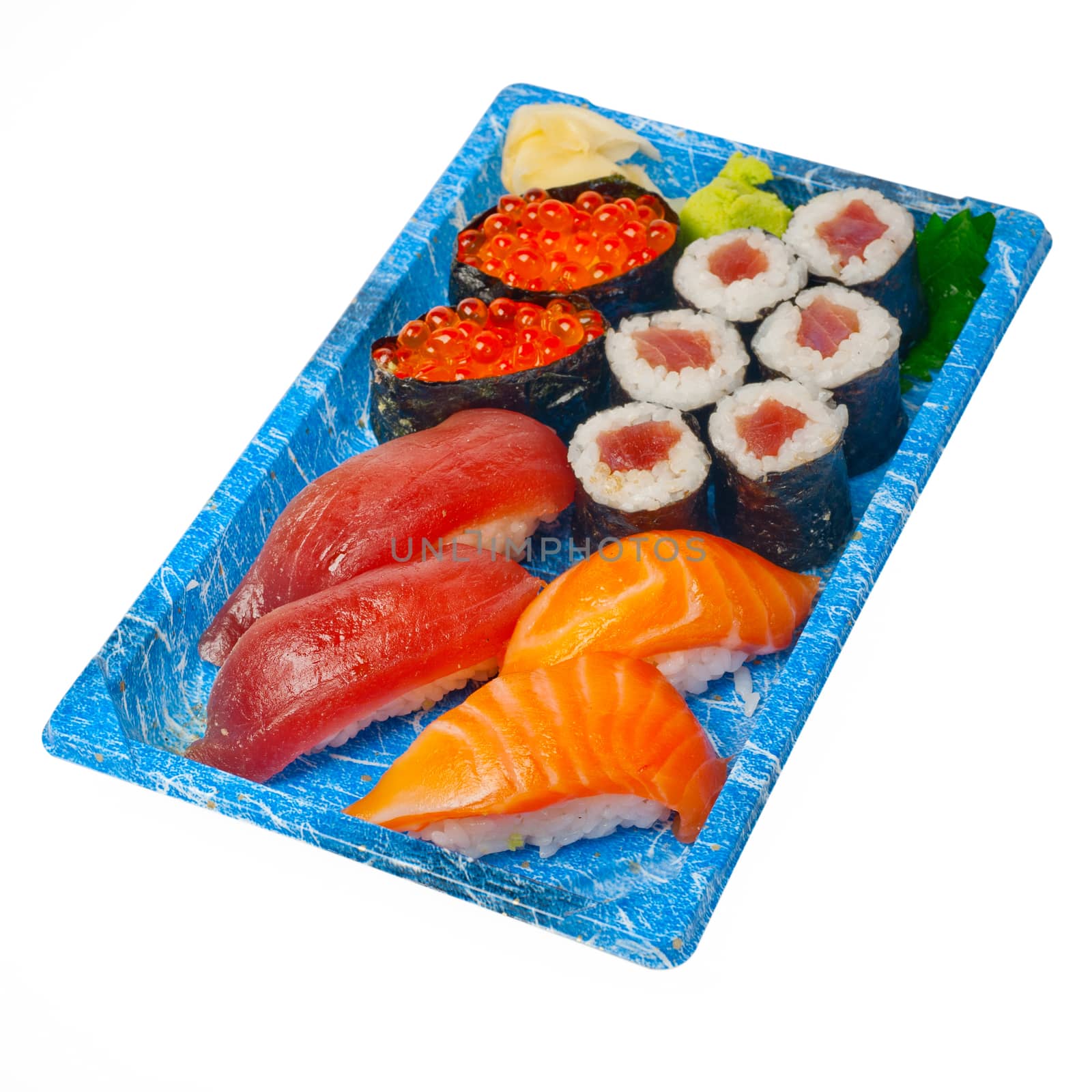 take away sushi express on plastic tray  by keko64