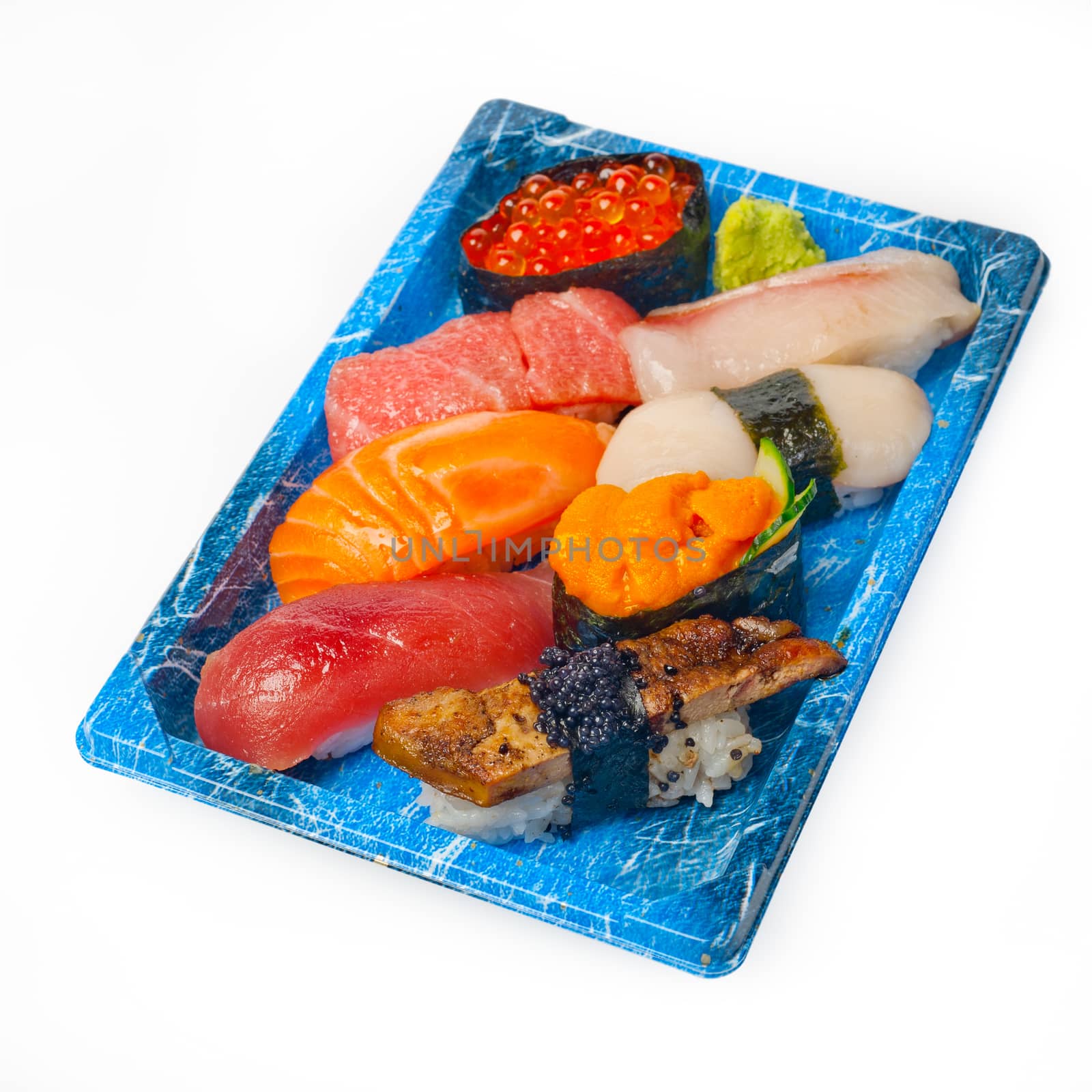 take away sushi express on plastic tray  by keko64