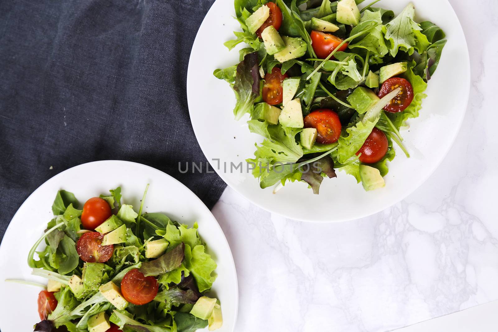 Delicious salad on the table