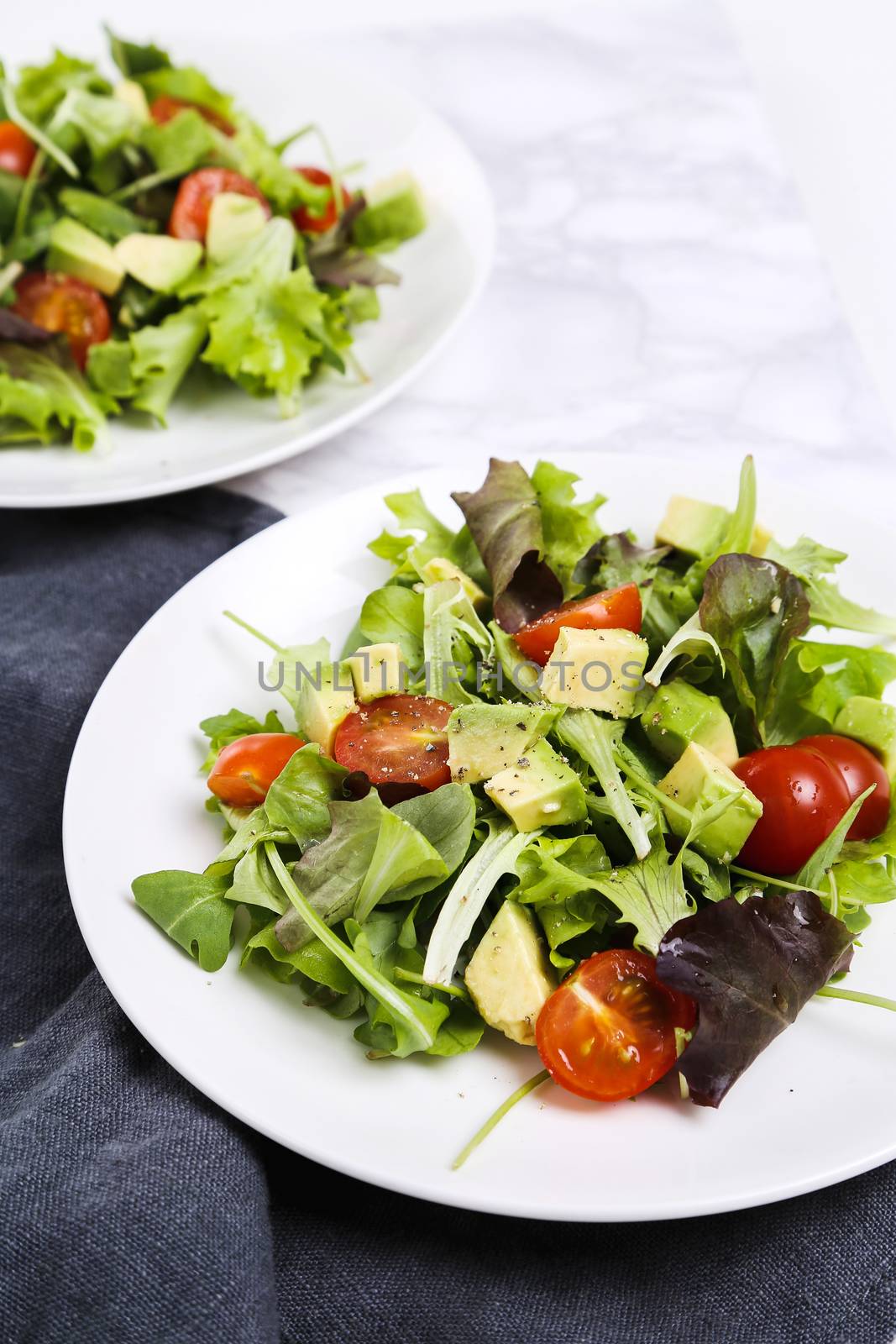 Delicious salad on the table