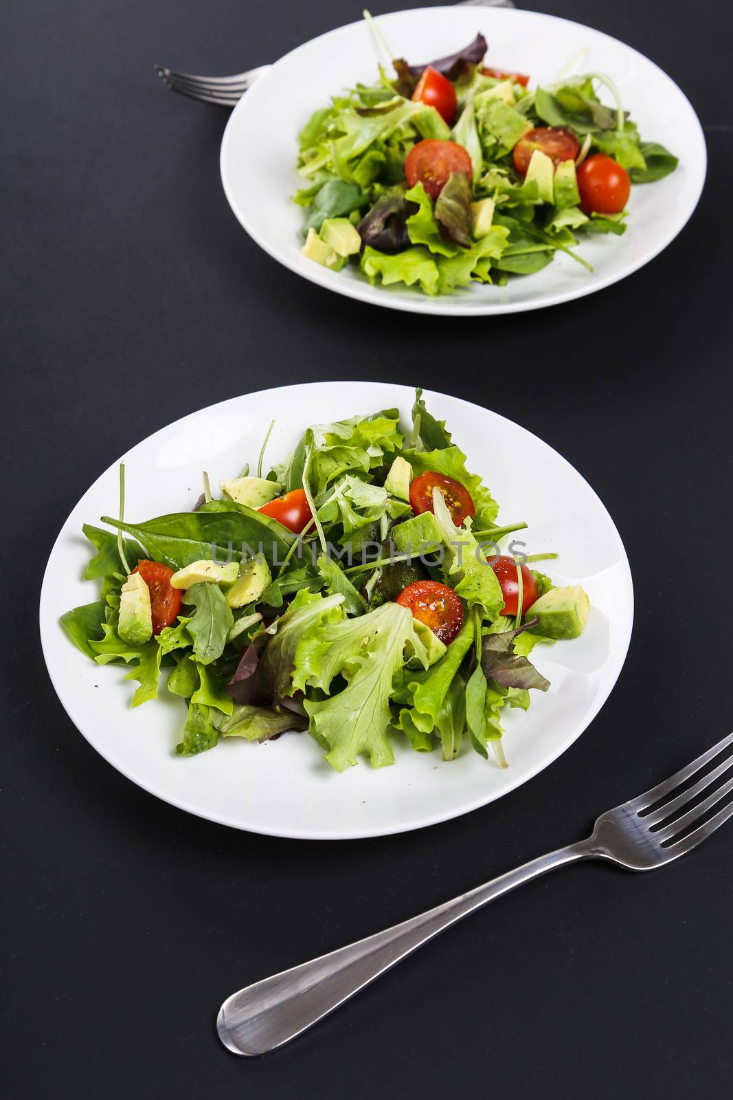 Delicious salad on the table