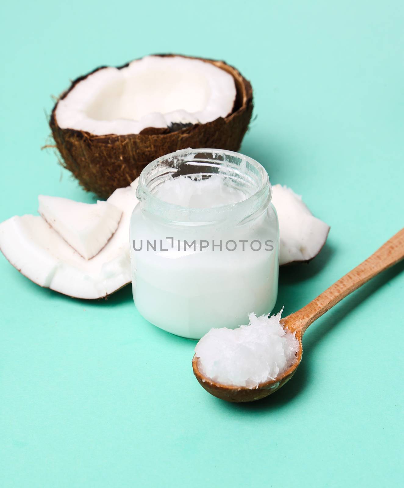 Drink. Coconut on the table