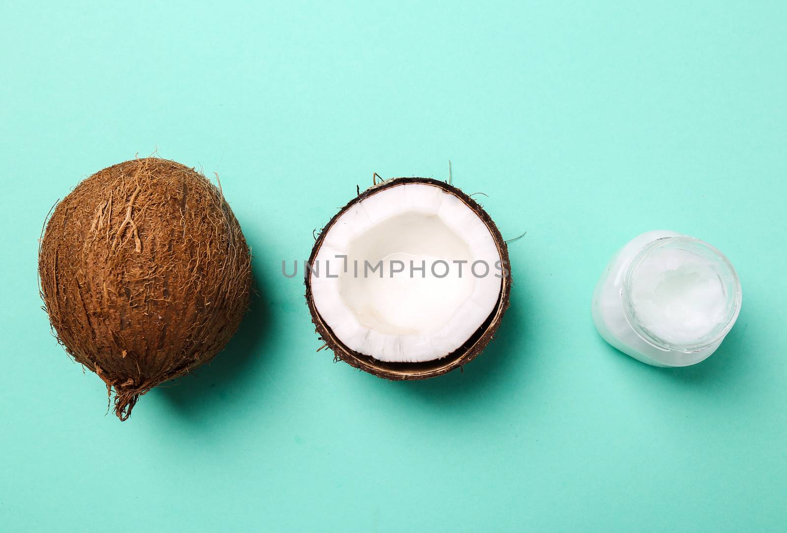 Drink. Coconut on the table