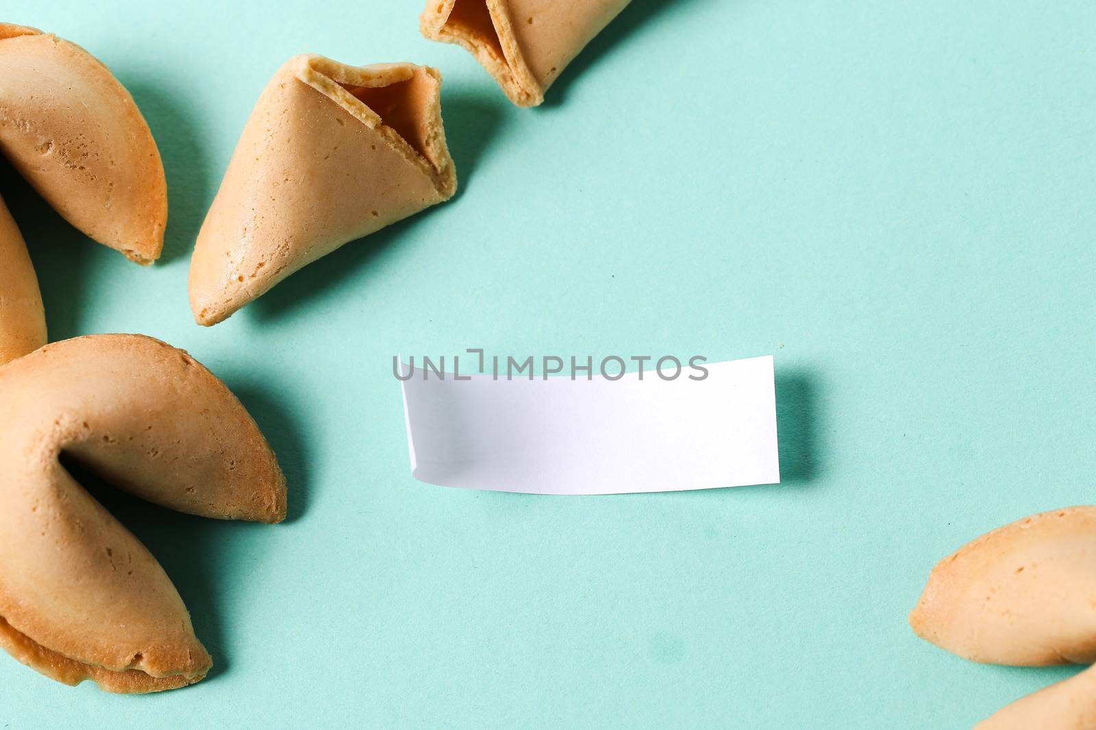 Fortune cookie on the table