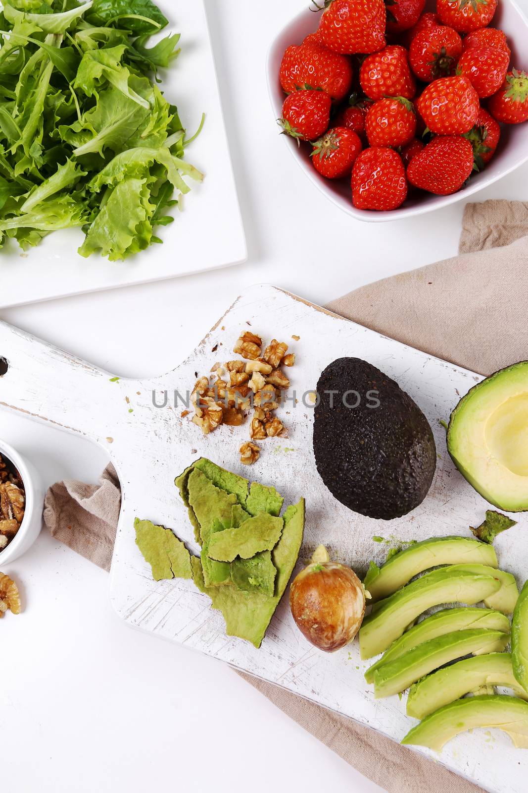 Delicious salad on the table