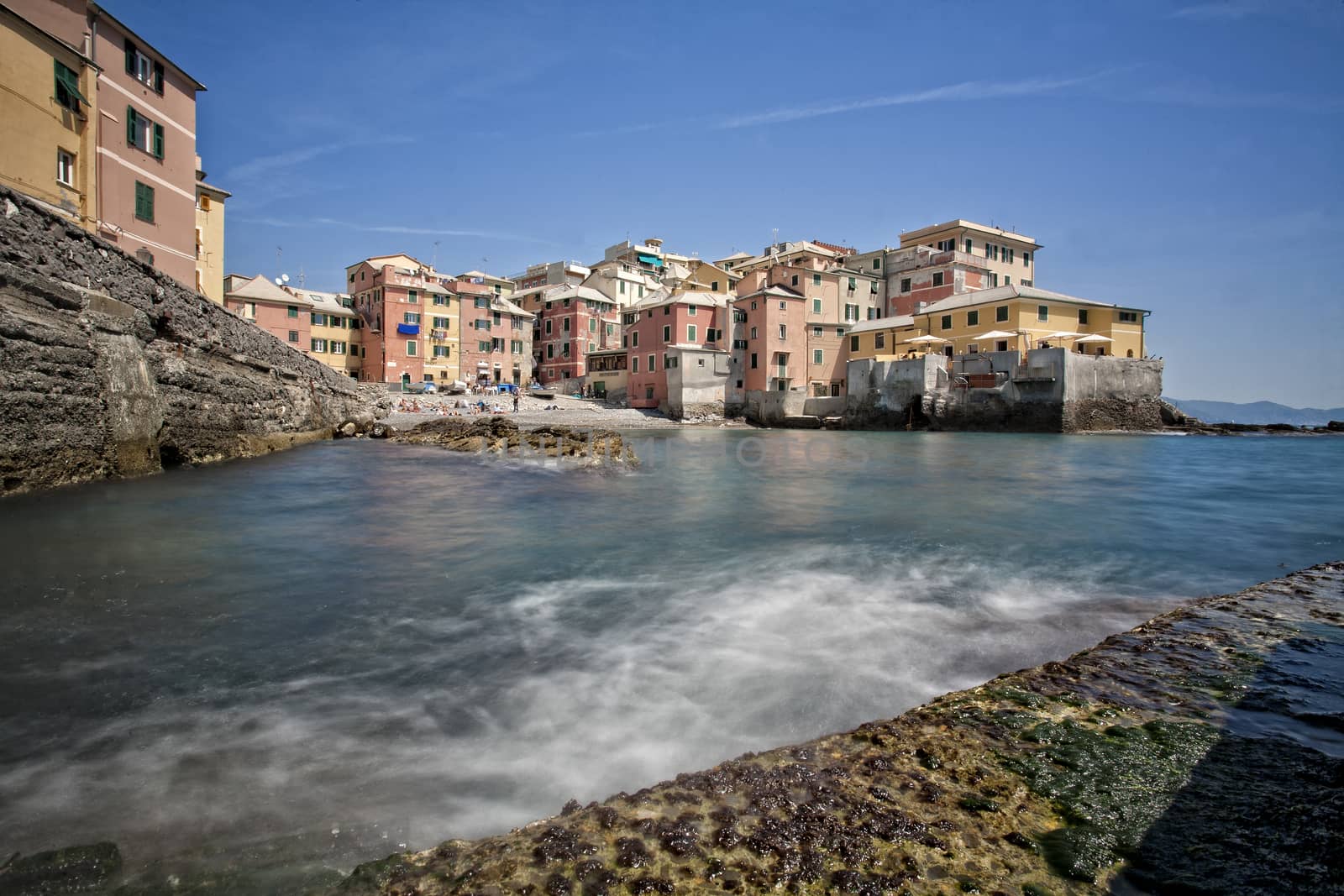 Boccadasse, Genoa, Italy, typical mediaterranean village