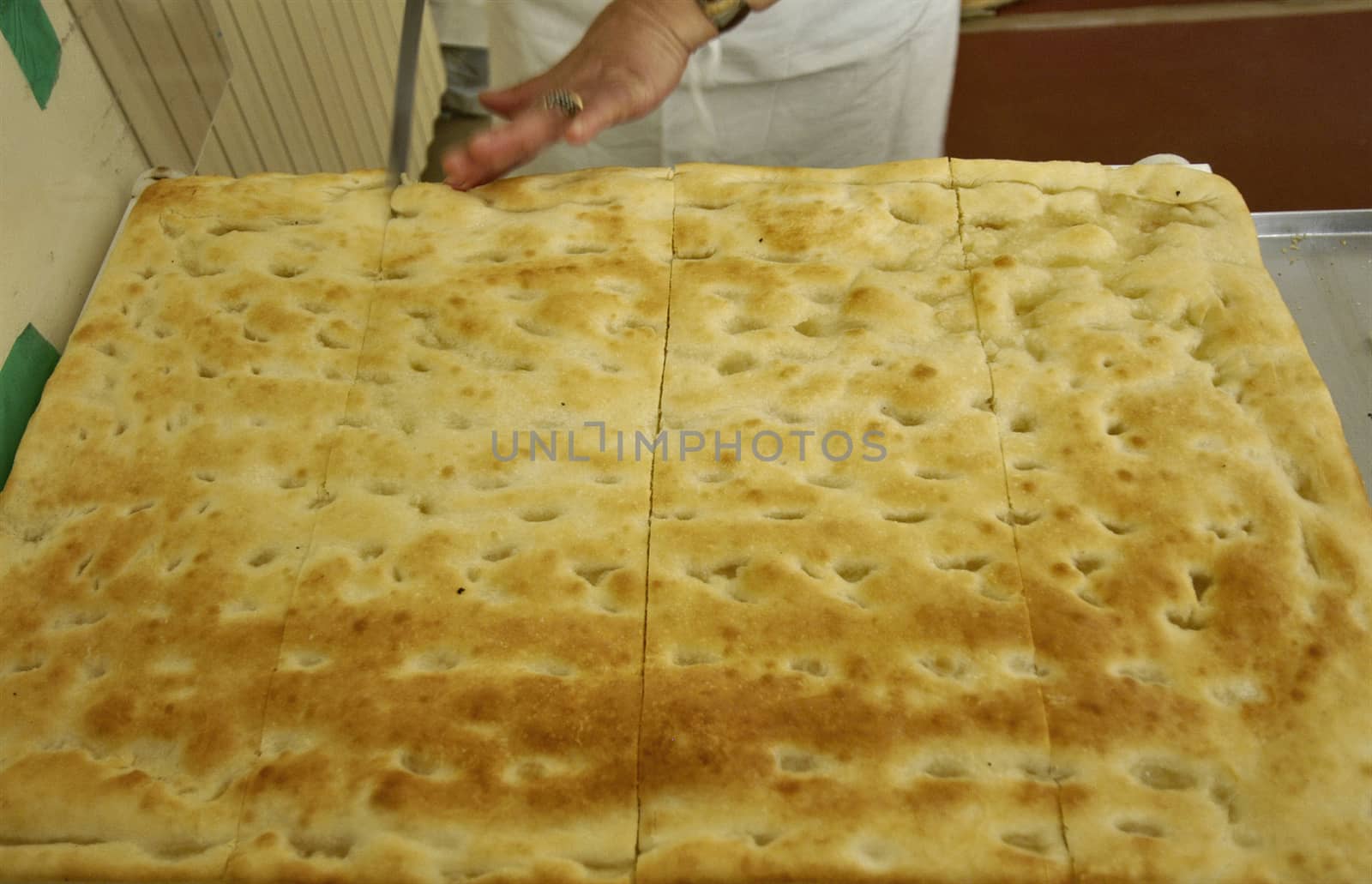 typical ligurian and genoese cake, original italian food