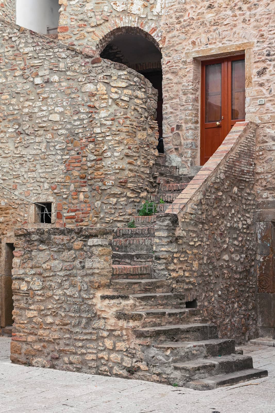 stairs of house in stone