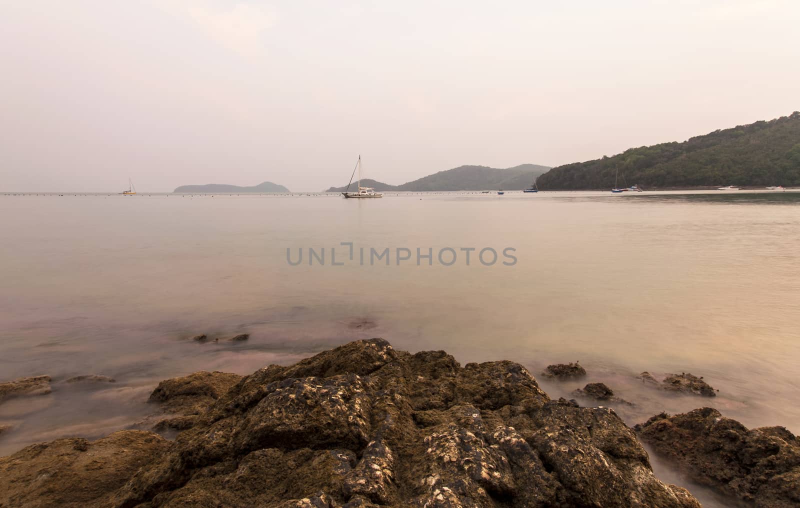 Seascape During Sunrise. Beautiful Natural Seascape,Lam Panwa Ph by jimbophoto