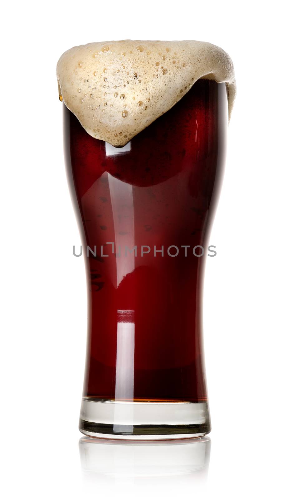 Froth on black beer by Givaga