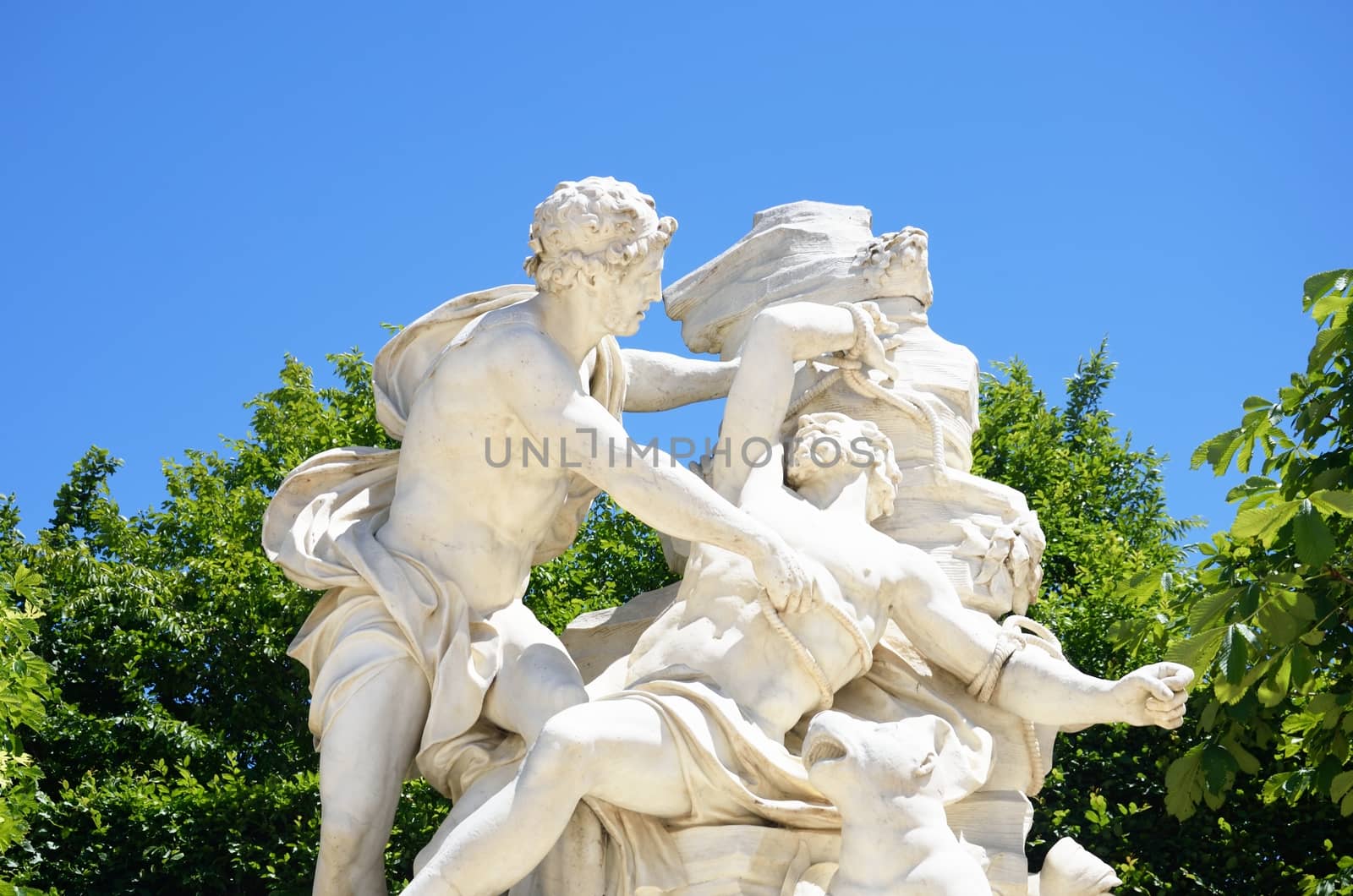 Classical marble statue with human figures by pauws99