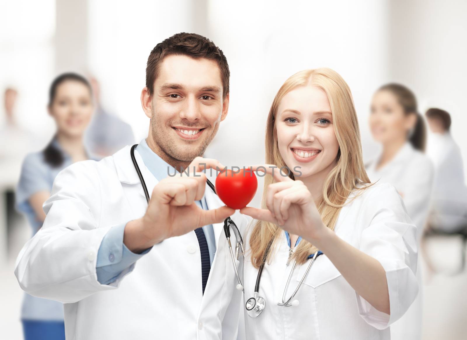 cardiologists with heart by dolgachov