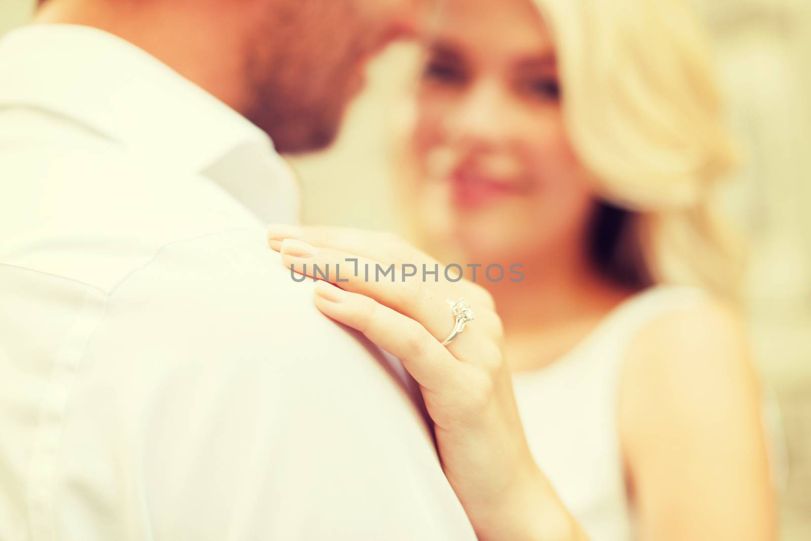 romantic man proposing to beautiful woman by dolgachov