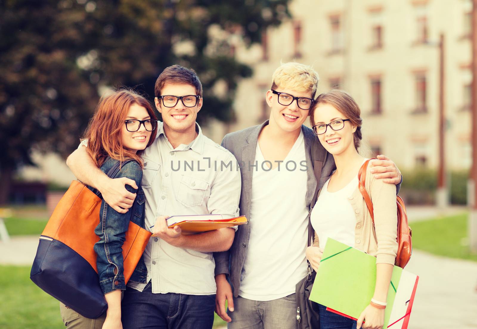 group of students or teenagers hanging out by dolgachov