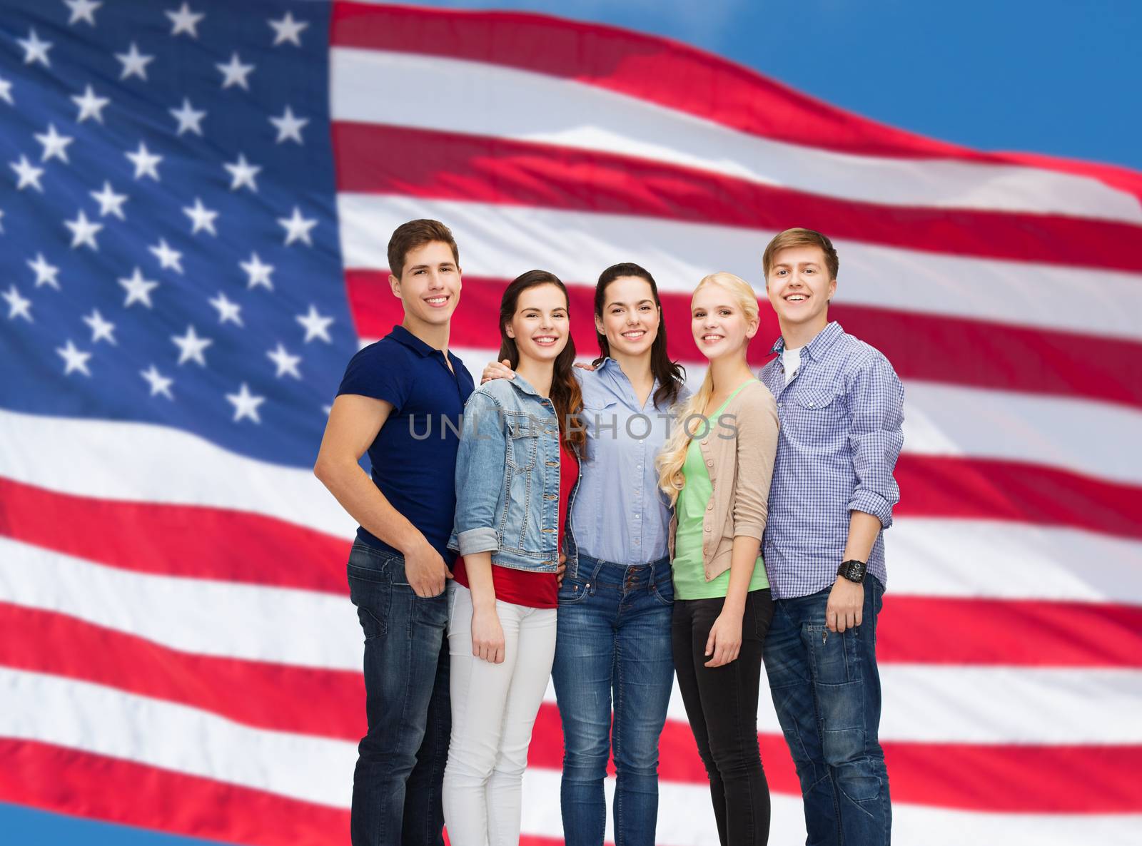 group of smiling students standing by dolgachov